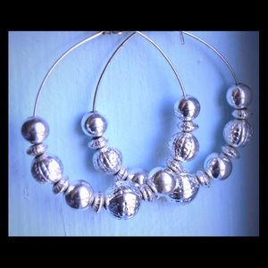 Silver Hoop Earrings